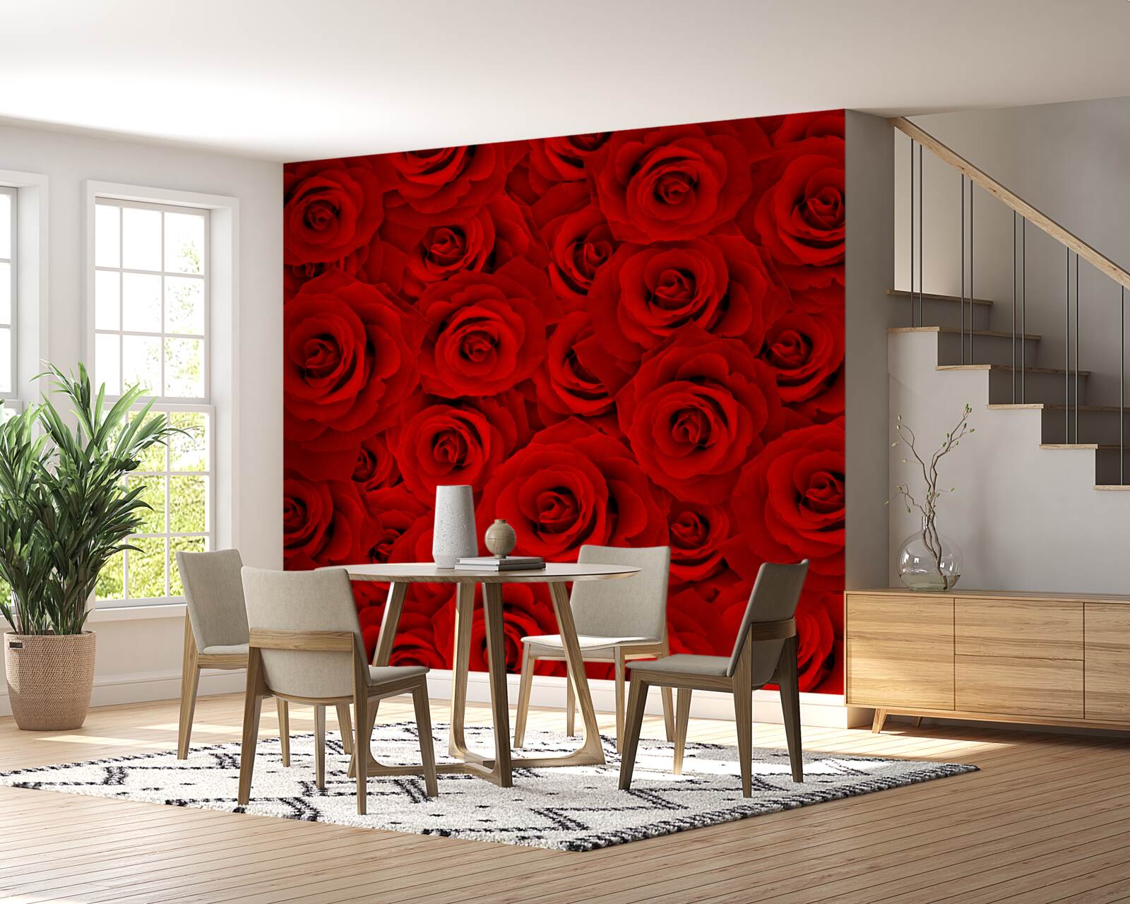 Fototapeta veľa červených ruží