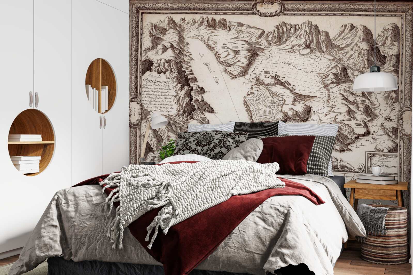 Fototapeta staroveká mapa súostrovia v oceáne