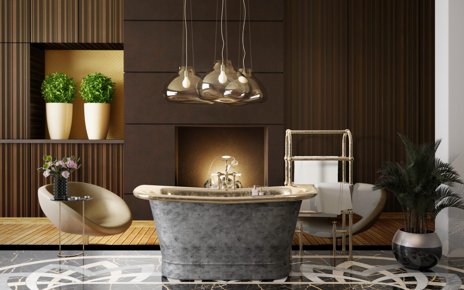 Fototapeta komunikačná zóna pri krbe