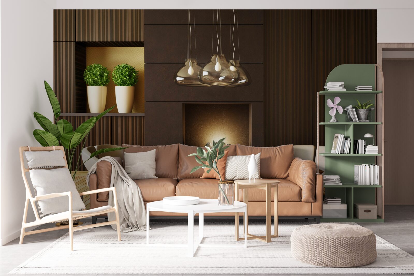 Fototapeta komunikačná zóna pri krbe