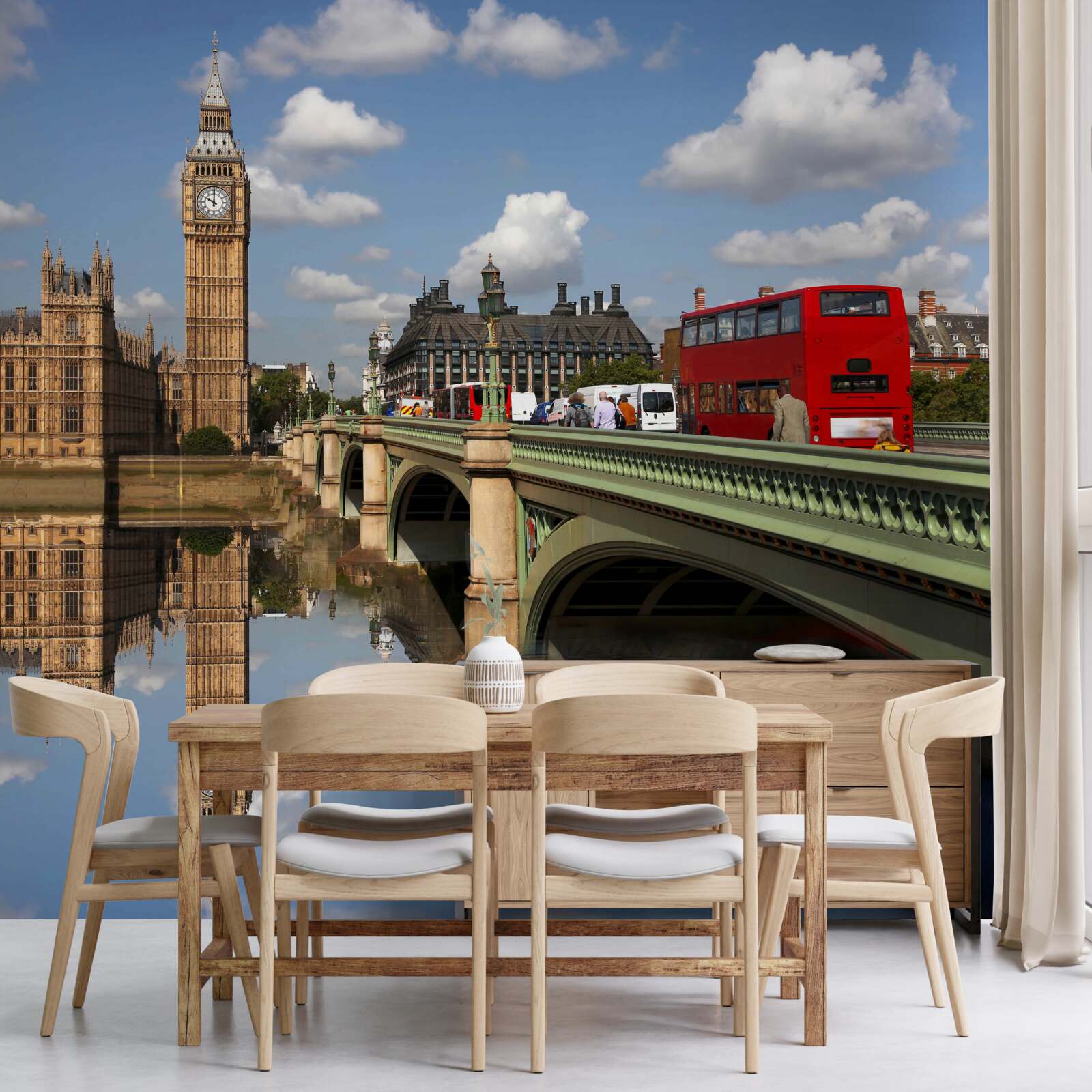 Fototapeta Prechod cez rieku vedúcu k Big Ben