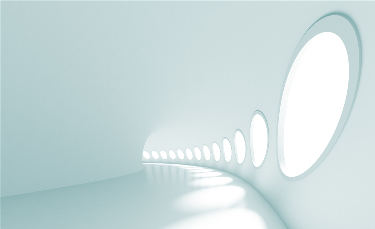 Fototapeta tunel s meniacim sa smerom v abstraktnej podobnosti