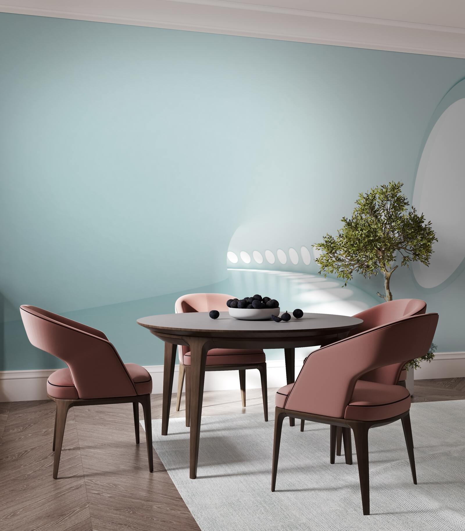 Fototapeta tunel s meniacim sa smerom v abstraktnej podobnosti