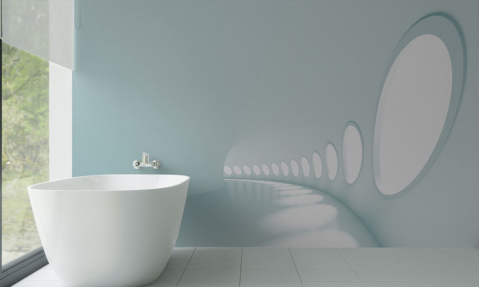 Fototapeta tunel s meniacim sa smerom v abstraktnej podobnosti