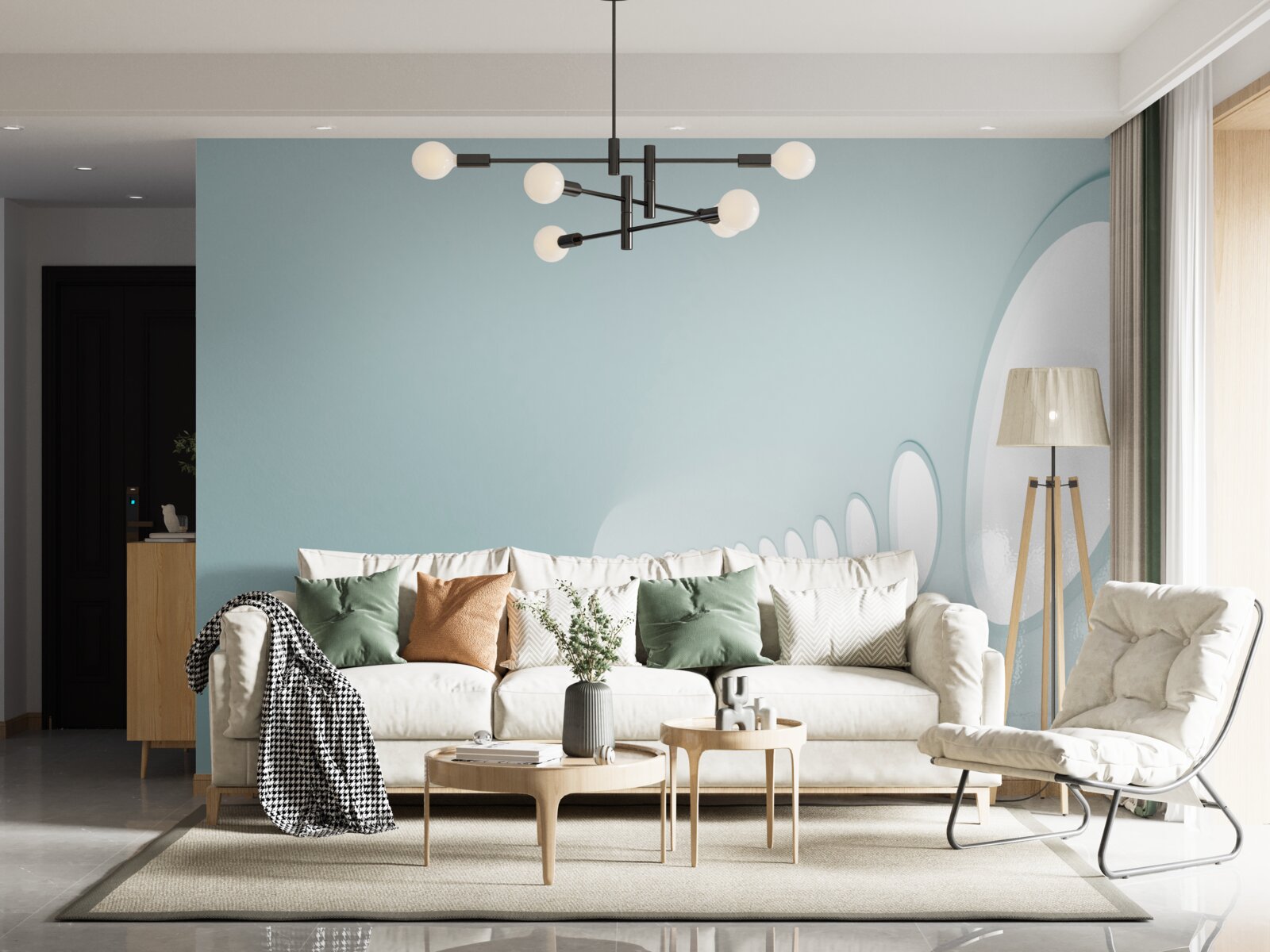 Fototapeta tunel s meniacim sa smerom v abstraktnej podobnosti