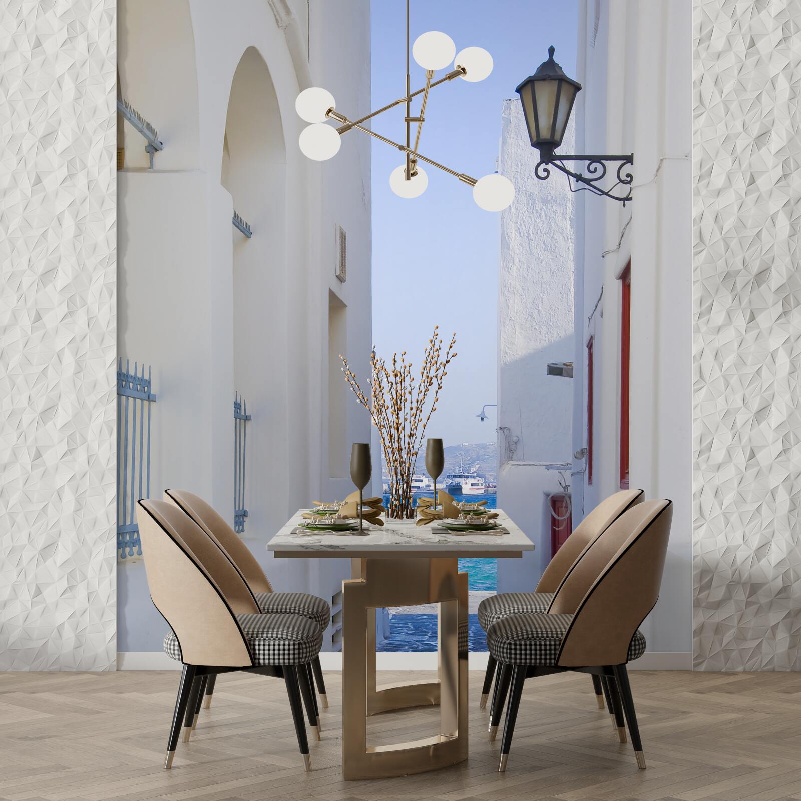 Fototapeta úzka cesta k pobrežiu v Grécku