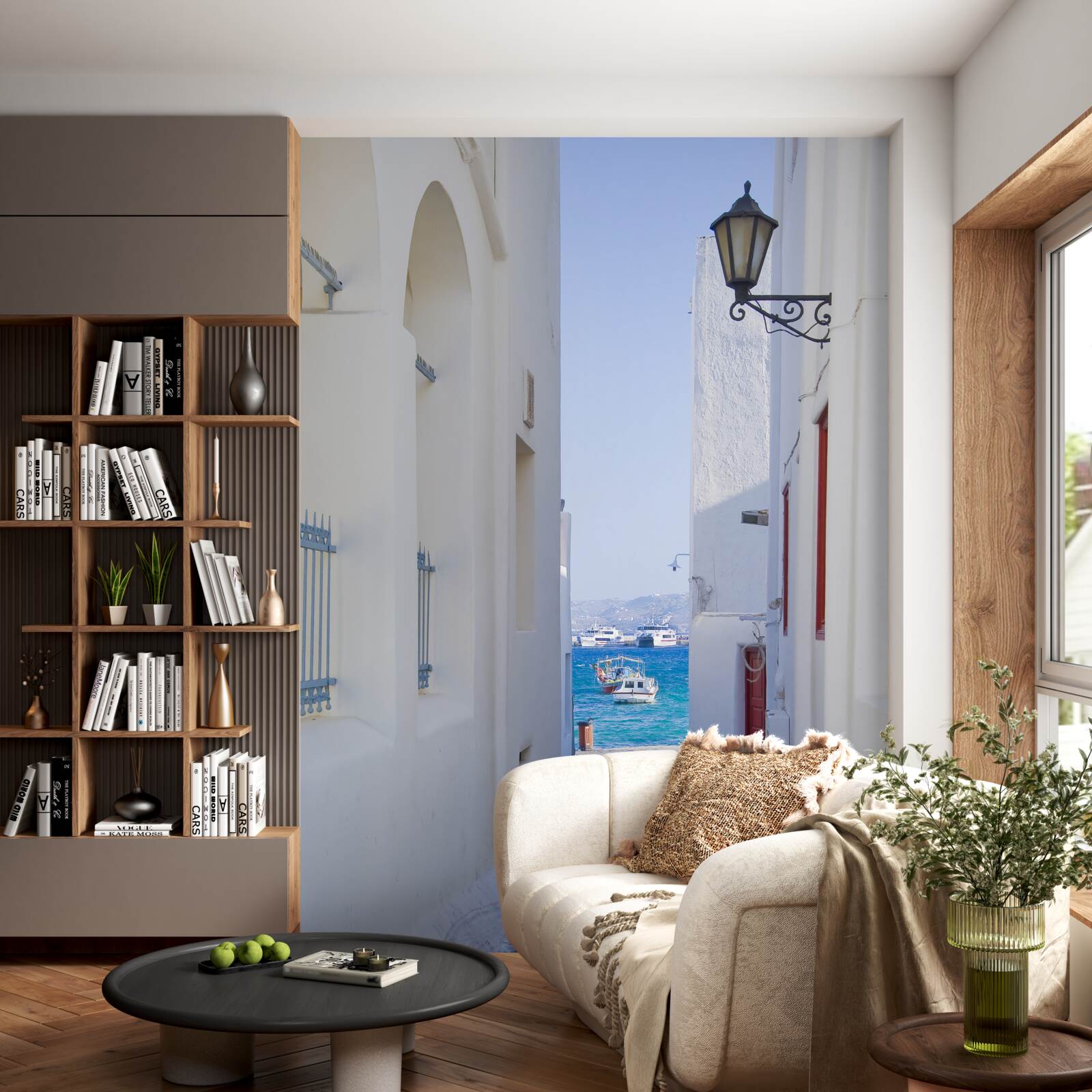 Fototapeta úzka cesta k pobrežiu v Grécku