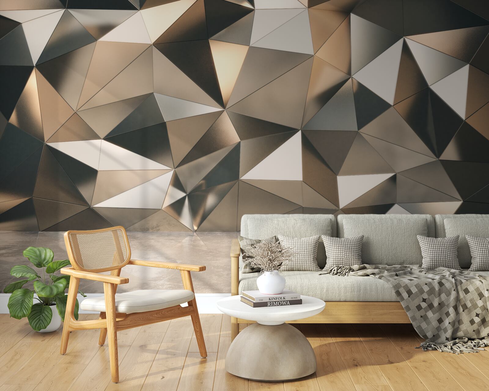 Fototapeta abstraktné tvary na stene