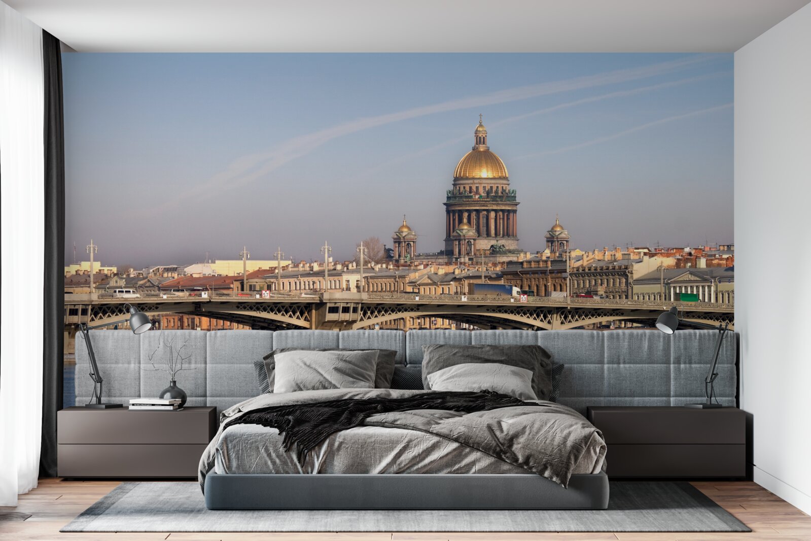 Fototapeta kostolná kupola zolata zadí panoráma mesta