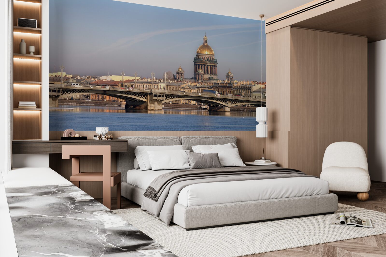 Fototapeta kostolná kupola zolata zadí panoráma mesta