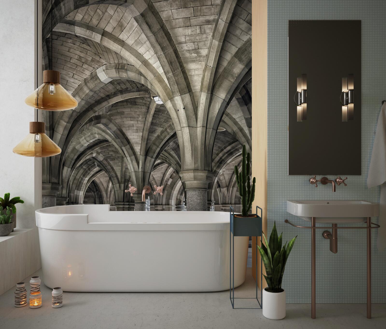 Fototapeta vysoké oblúky s okrúhleho kameňa