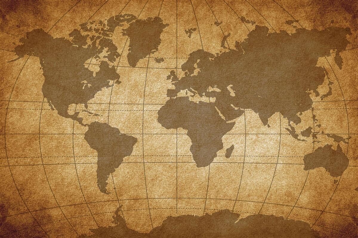 Fototapeta zemeguľa rozložená ako mapa sv