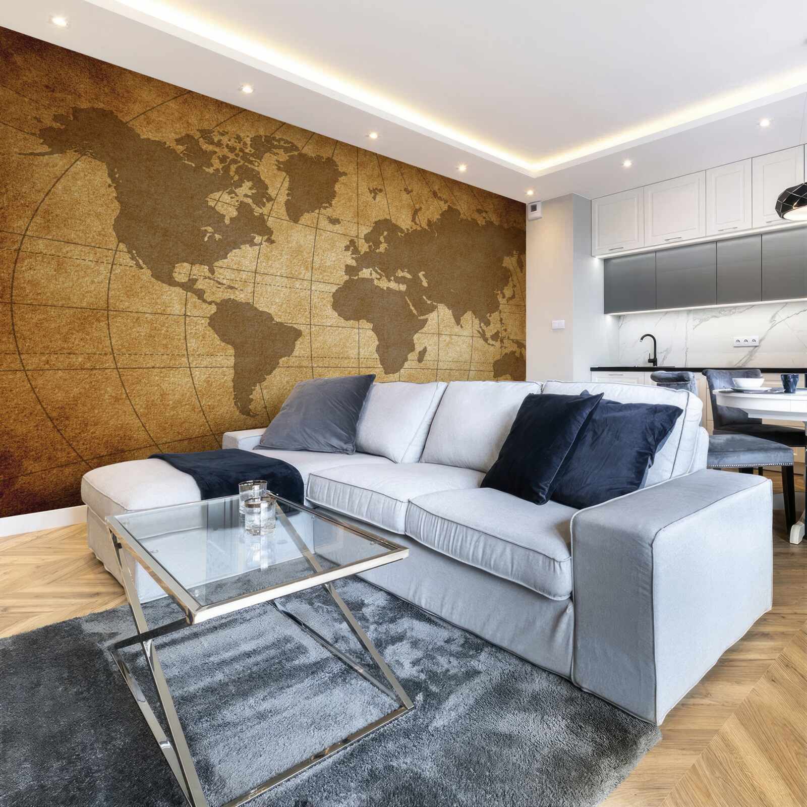 Fototapeta zemeguľa rozložená ako mapa sv