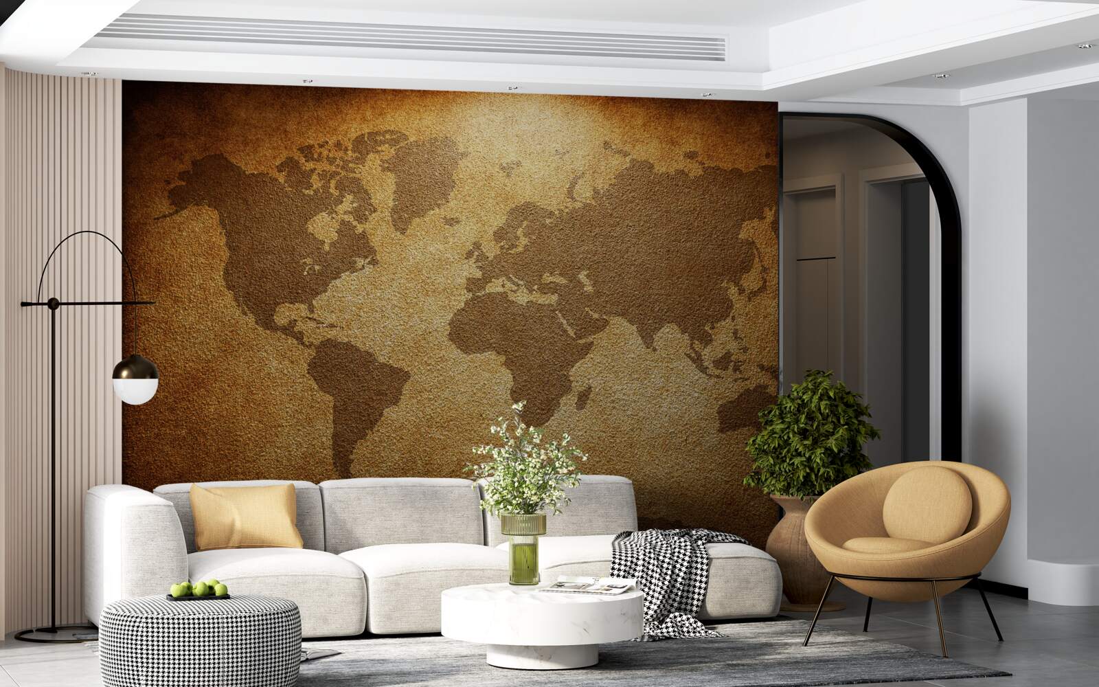 Fototapeta zemegule s kontinentmi