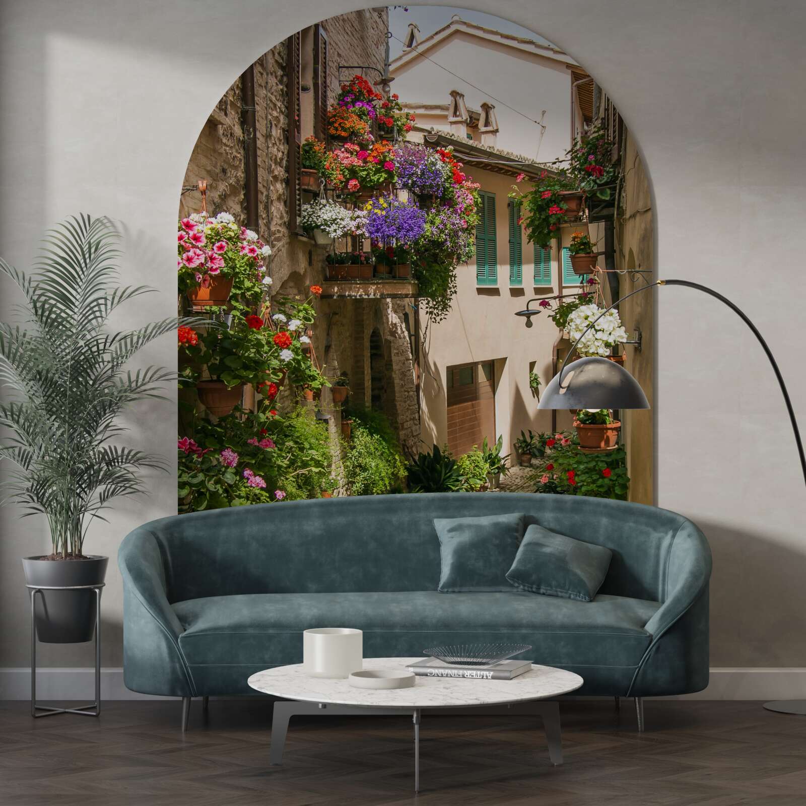 Fototapeta zarastená stará kamenná cesta