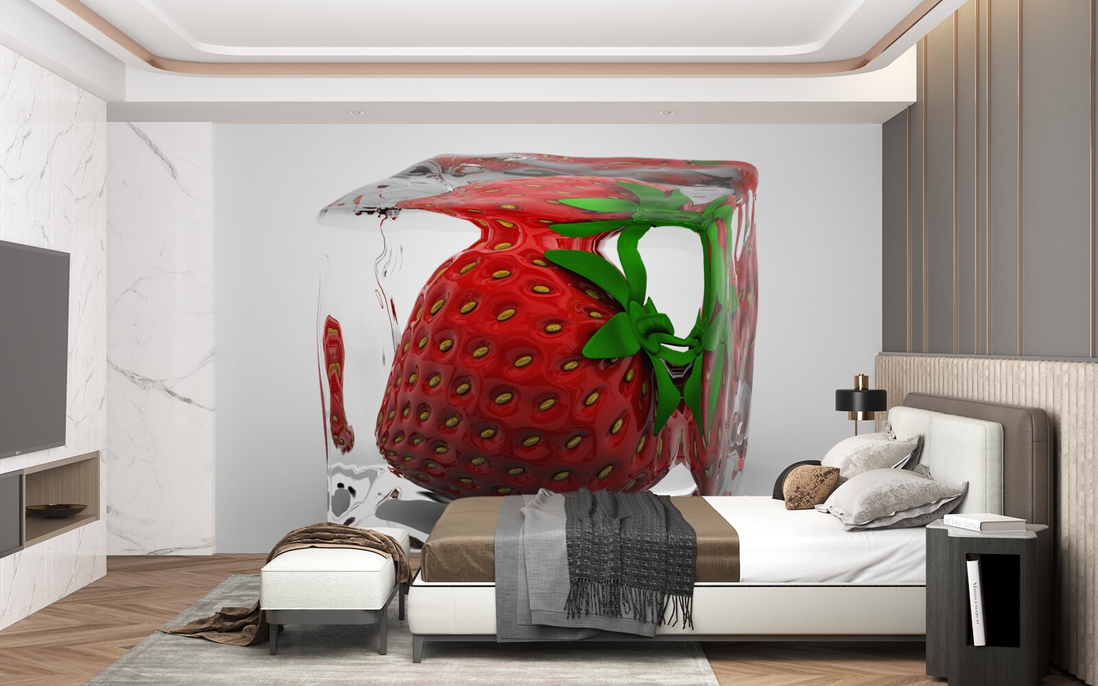 Fototapeta mrazené potraviny