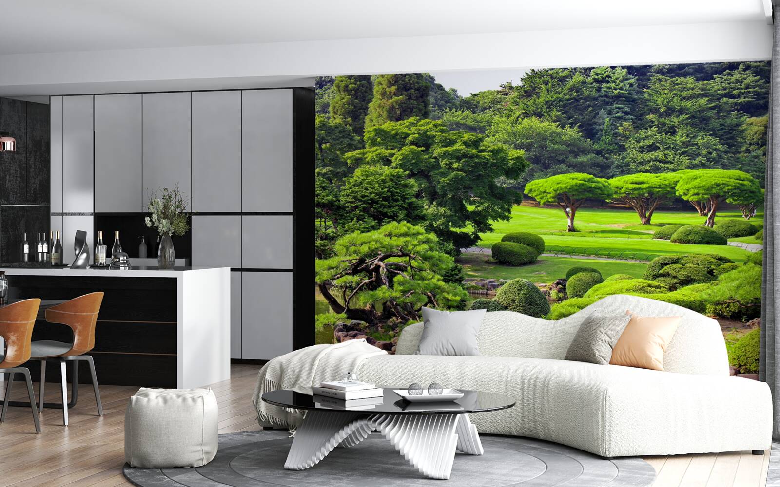 Fototapeta záhrady v lete pokryté zelňou