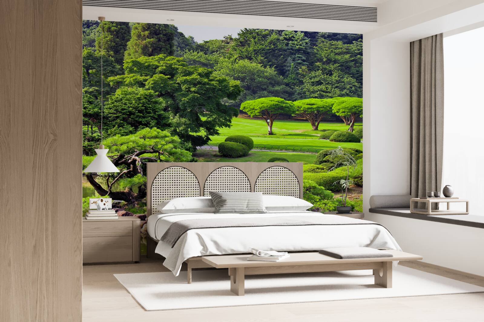 Fototapeta záhrady v lete pokryté zelňou