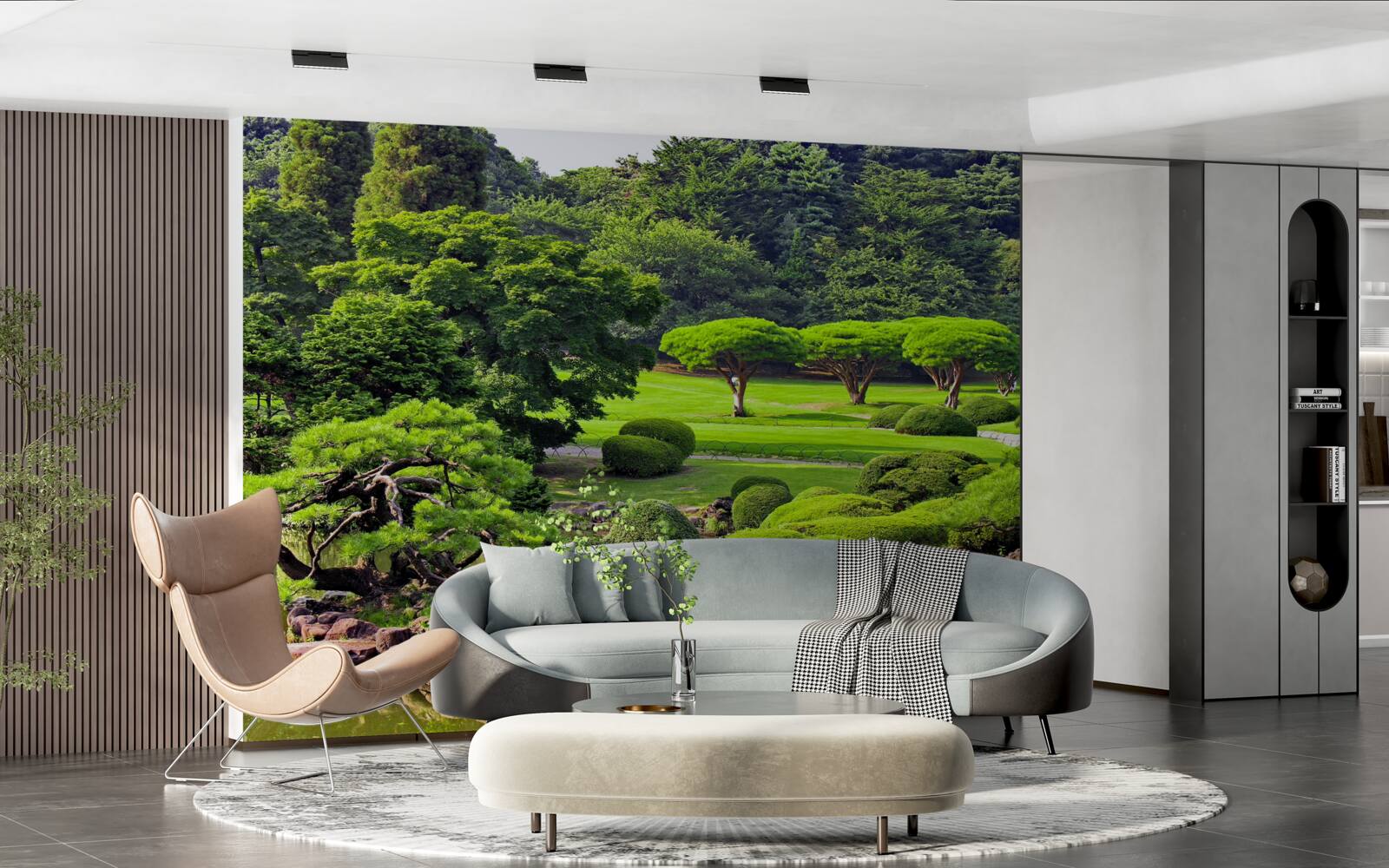 Fototapeta záhrady v lete pokryté zelňou