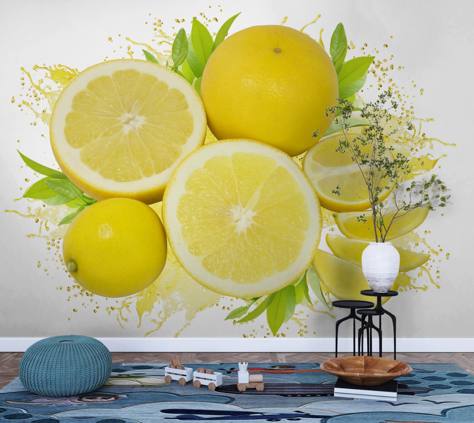 Fototapeta svetlé zlaté citróny