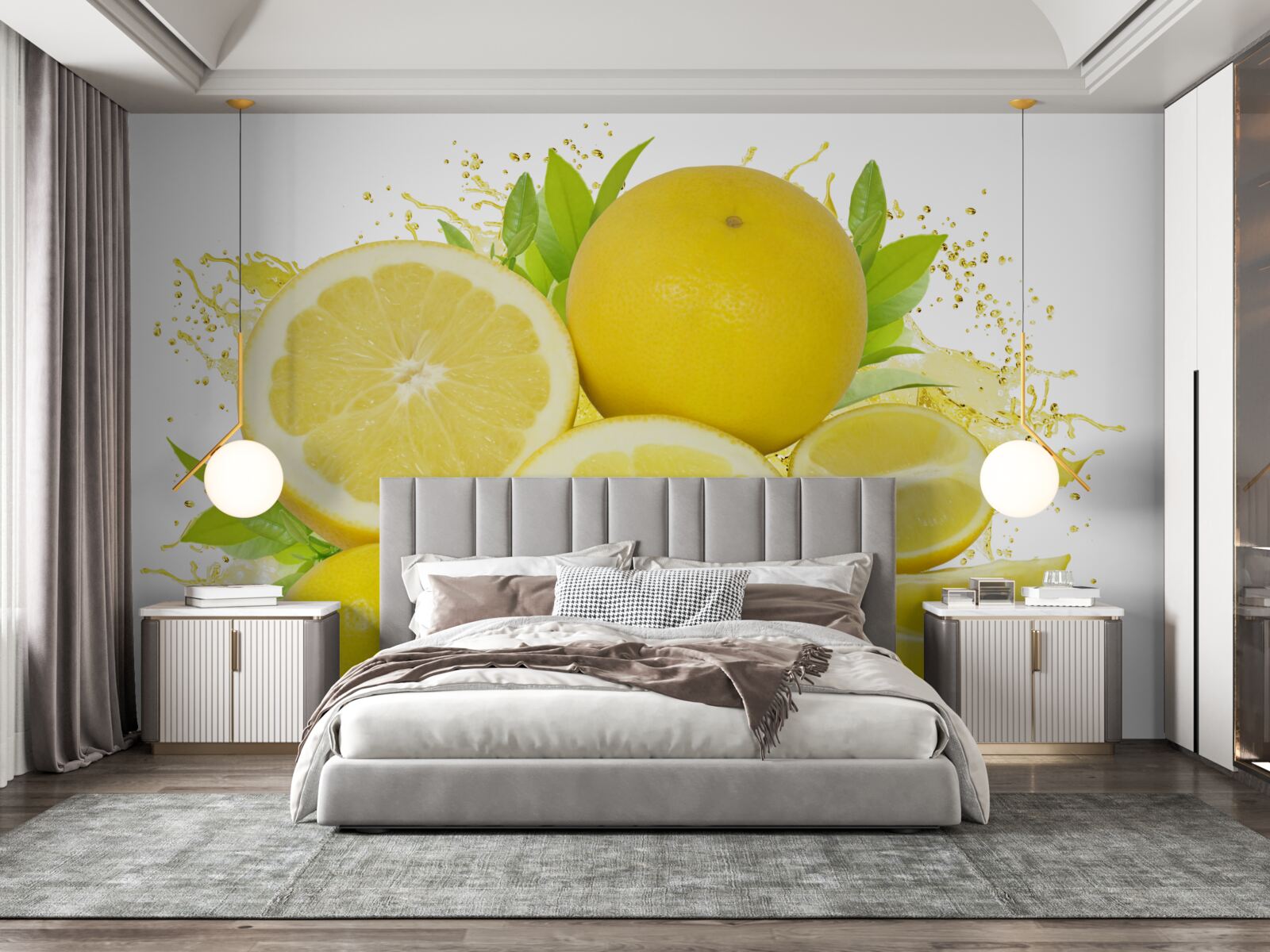 Fototapeta svetlé zlaté citróny