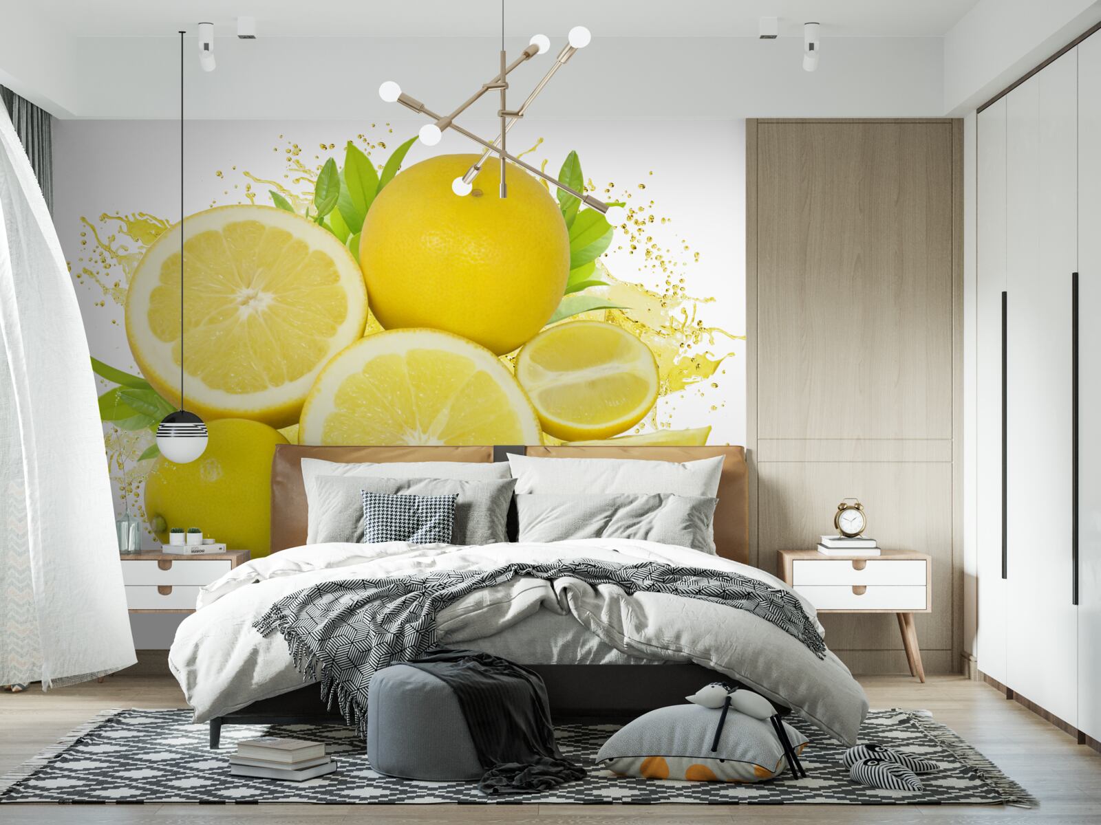 Fototapeta svetlé zlaté citróny