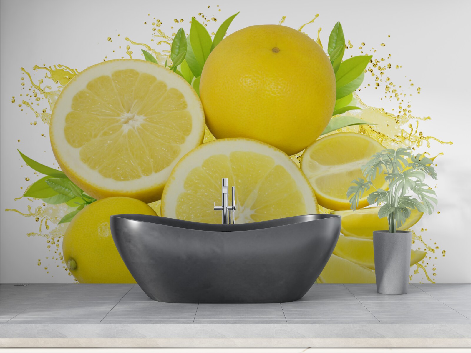 Fototapeta svetlé zlaté citróny