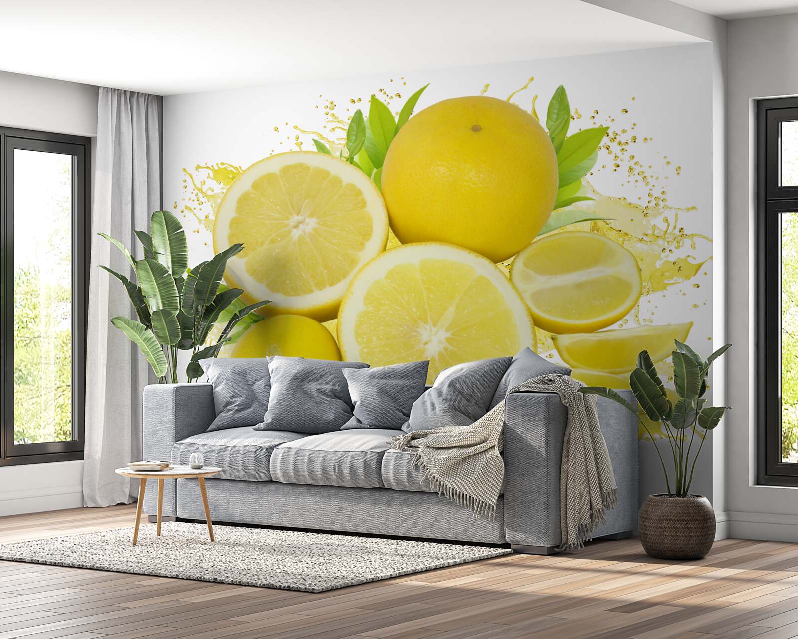 Fototapeta svetlé zlaté citróny