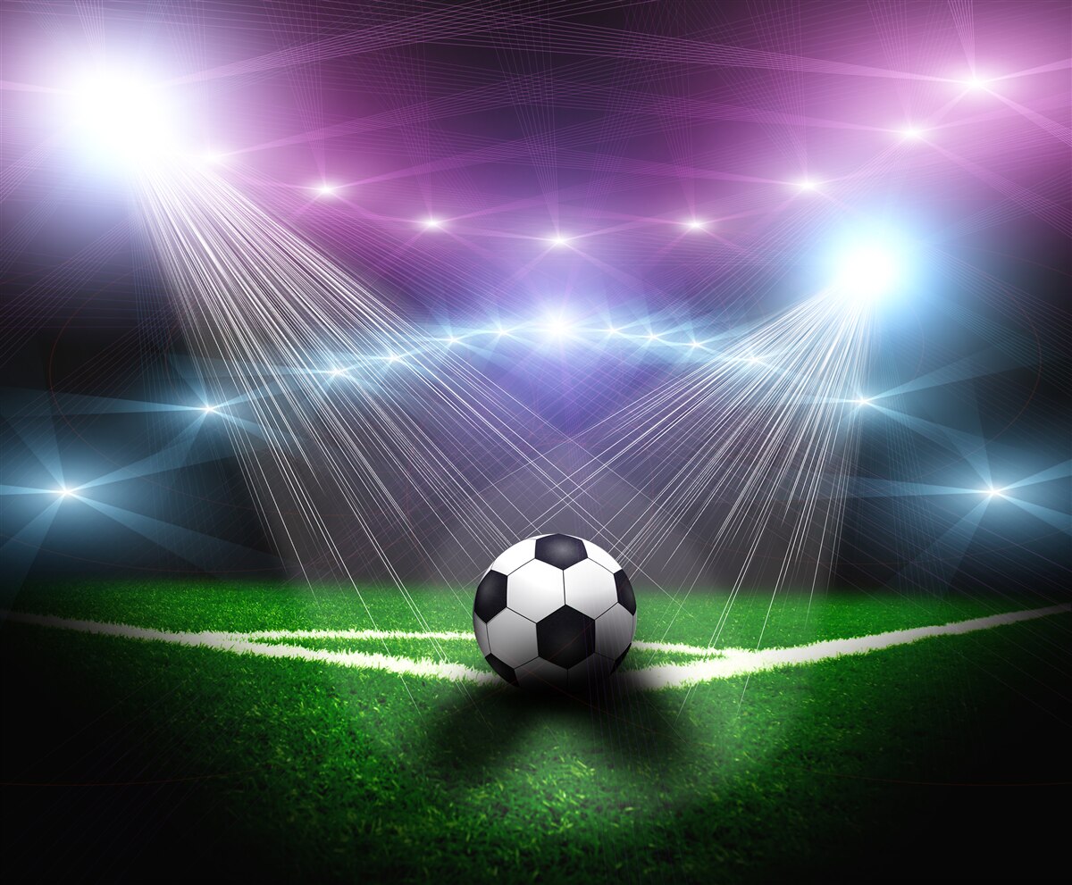 Fototapeta futbal v centre pozdnosti