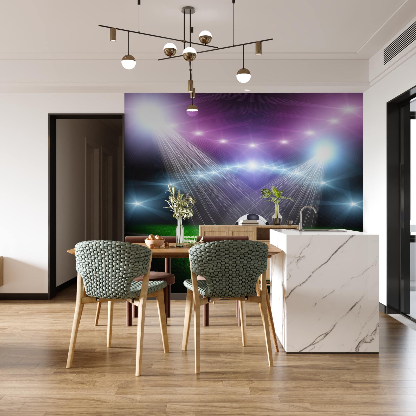 Fototapeta futbal v centre pozdnosti