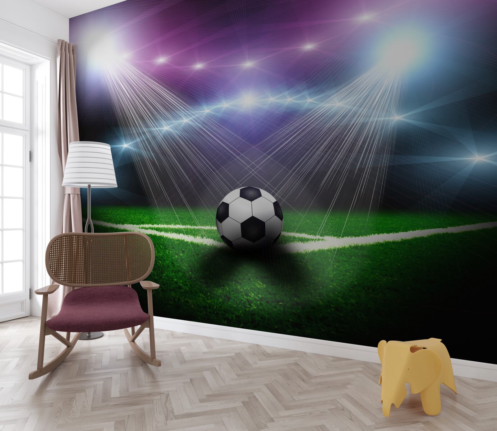 Fototapeta futbal v centre pozdnosti