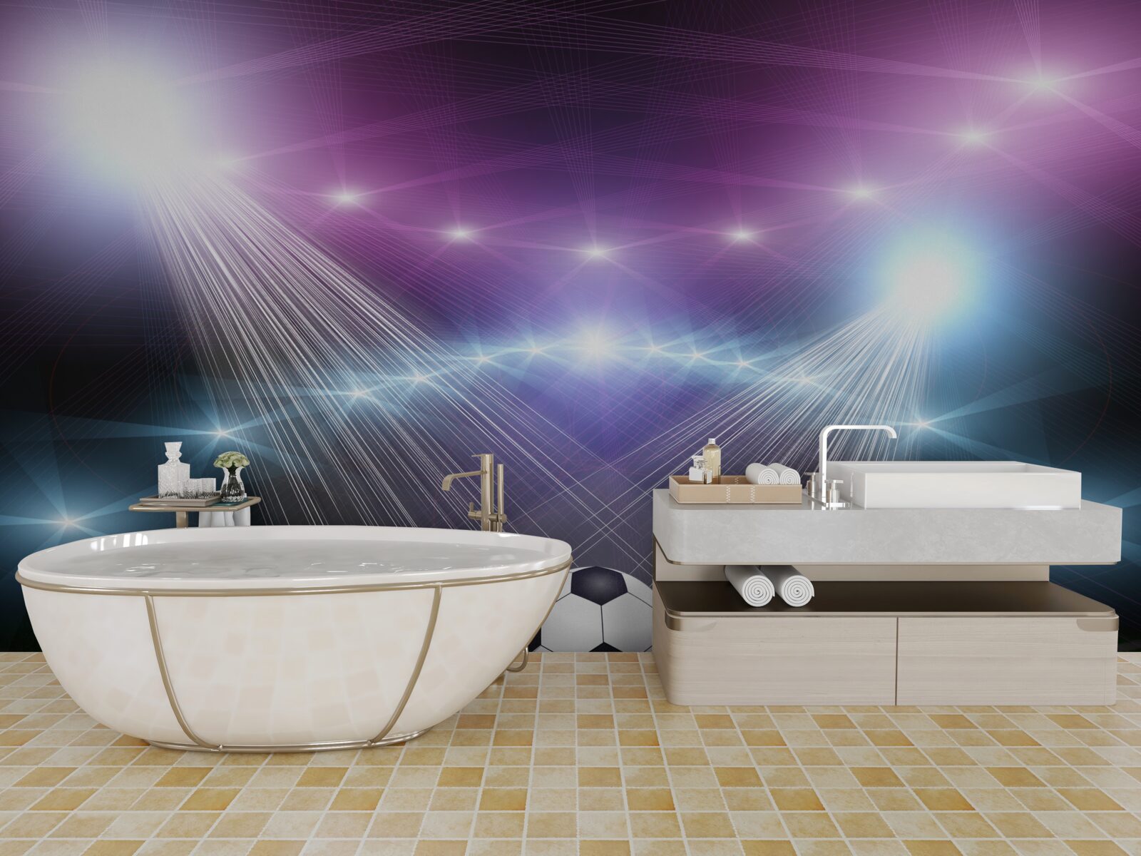 Fototapeta futbal v centre pozdnosti