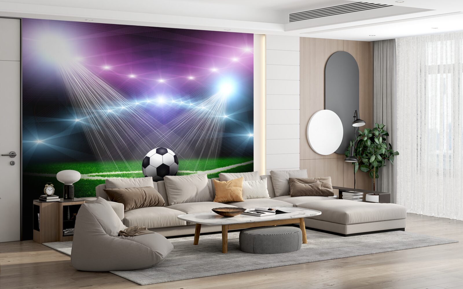 Fototapeta futbal v centre pozdnosti