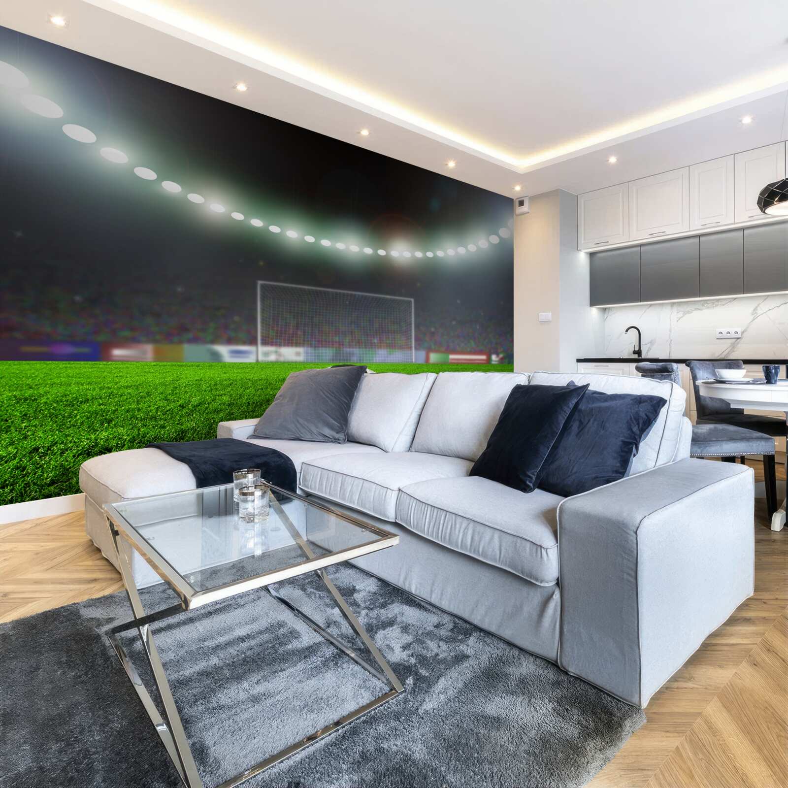 Fototapeta lopta letí smerom k bráne