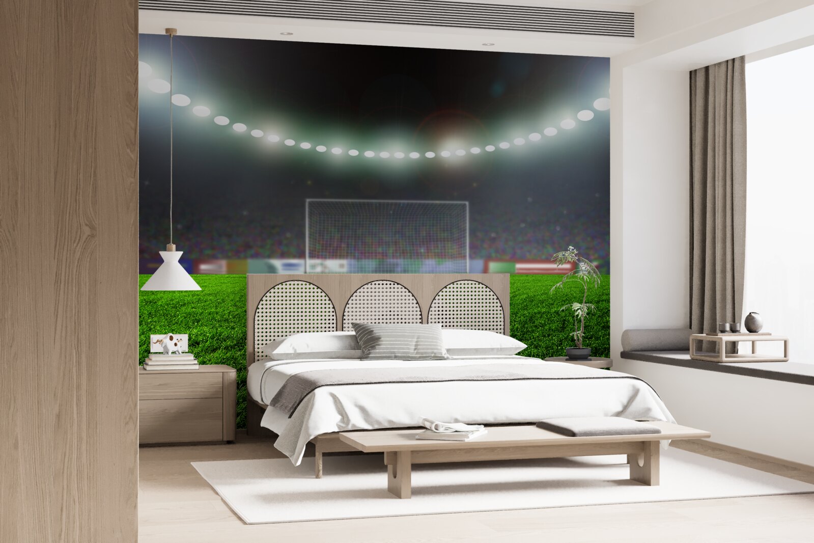 Fototapeta lopta letí smerom k bráne