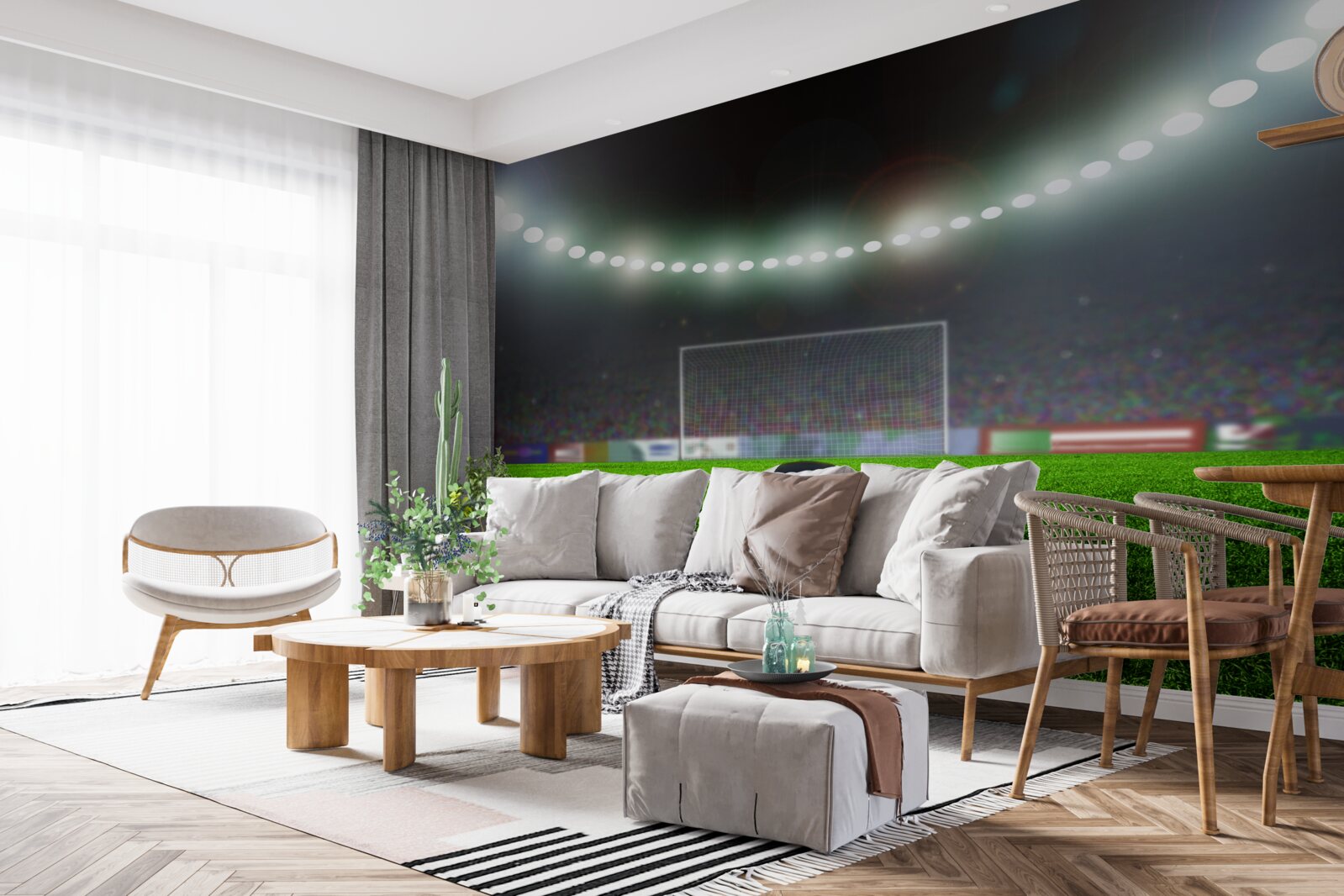 Fototapeta lopta letí smerom k bráne