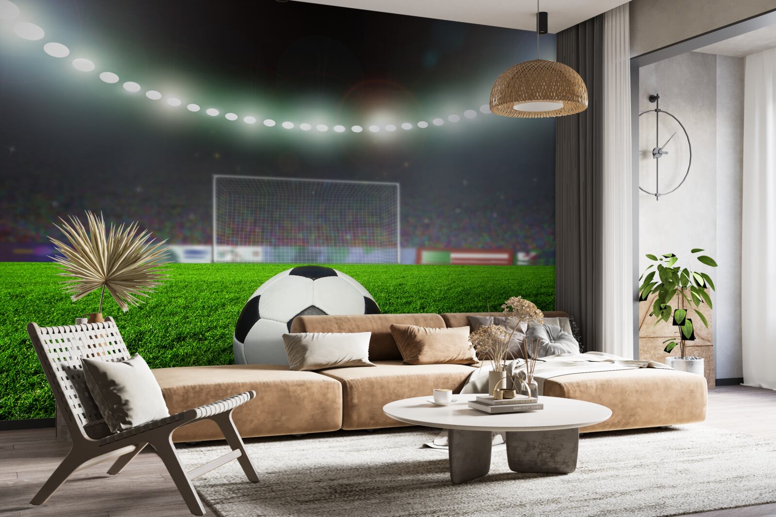 Fototapeta lopta letí smerom k bráne