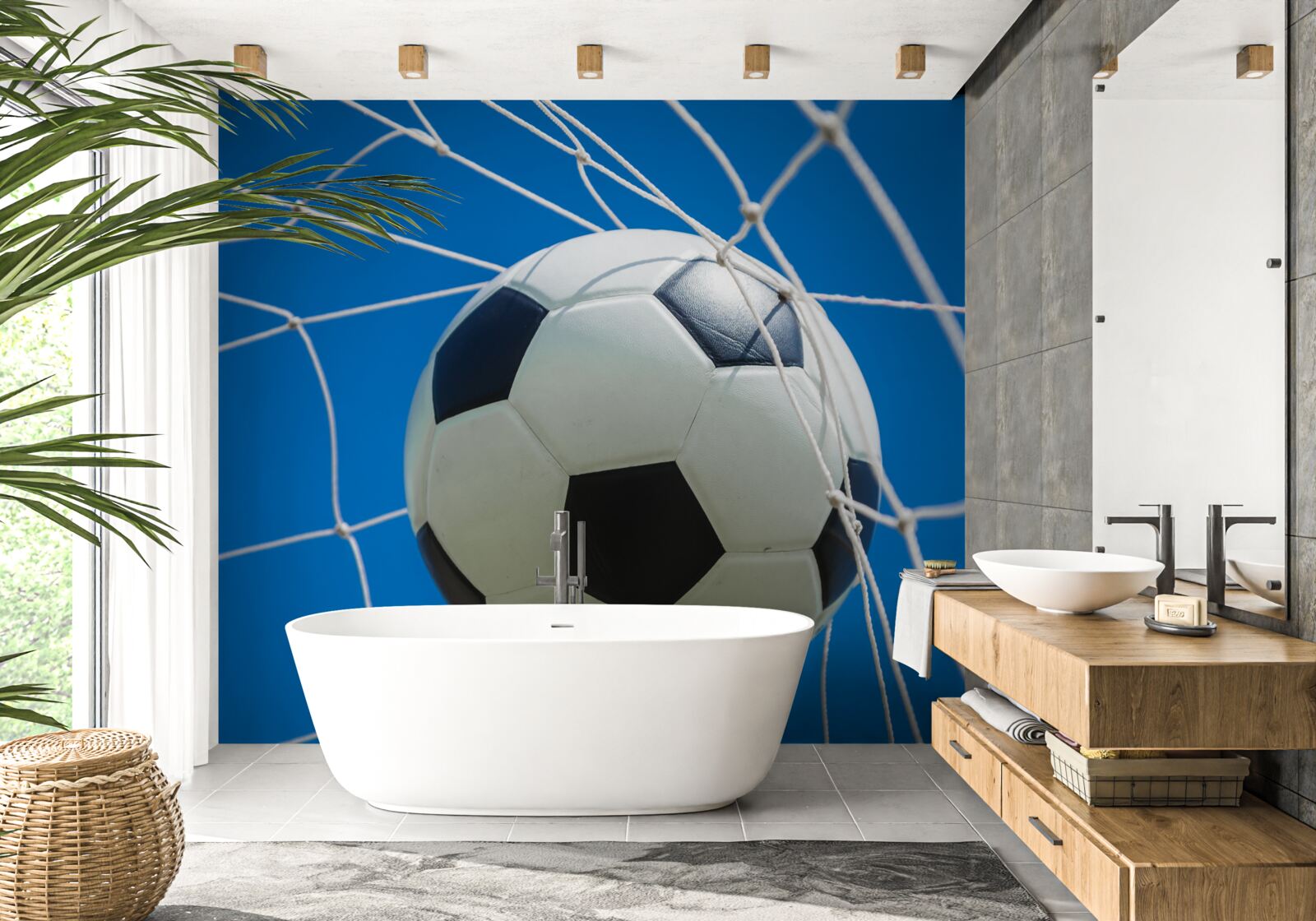 Fototapeta loptu v bránke