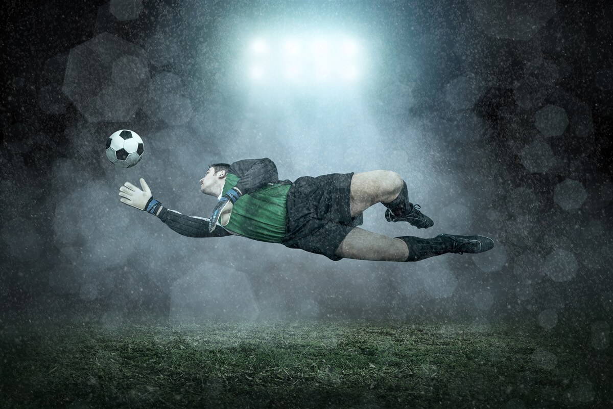 Fototapeta branchár zachytí loptu v lete