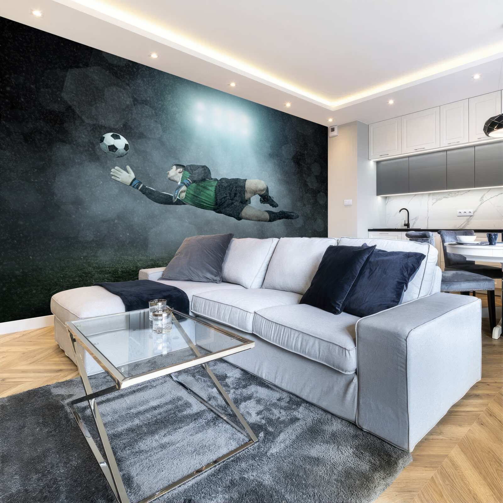 Fototapeta branchár zachytí loptu v lete