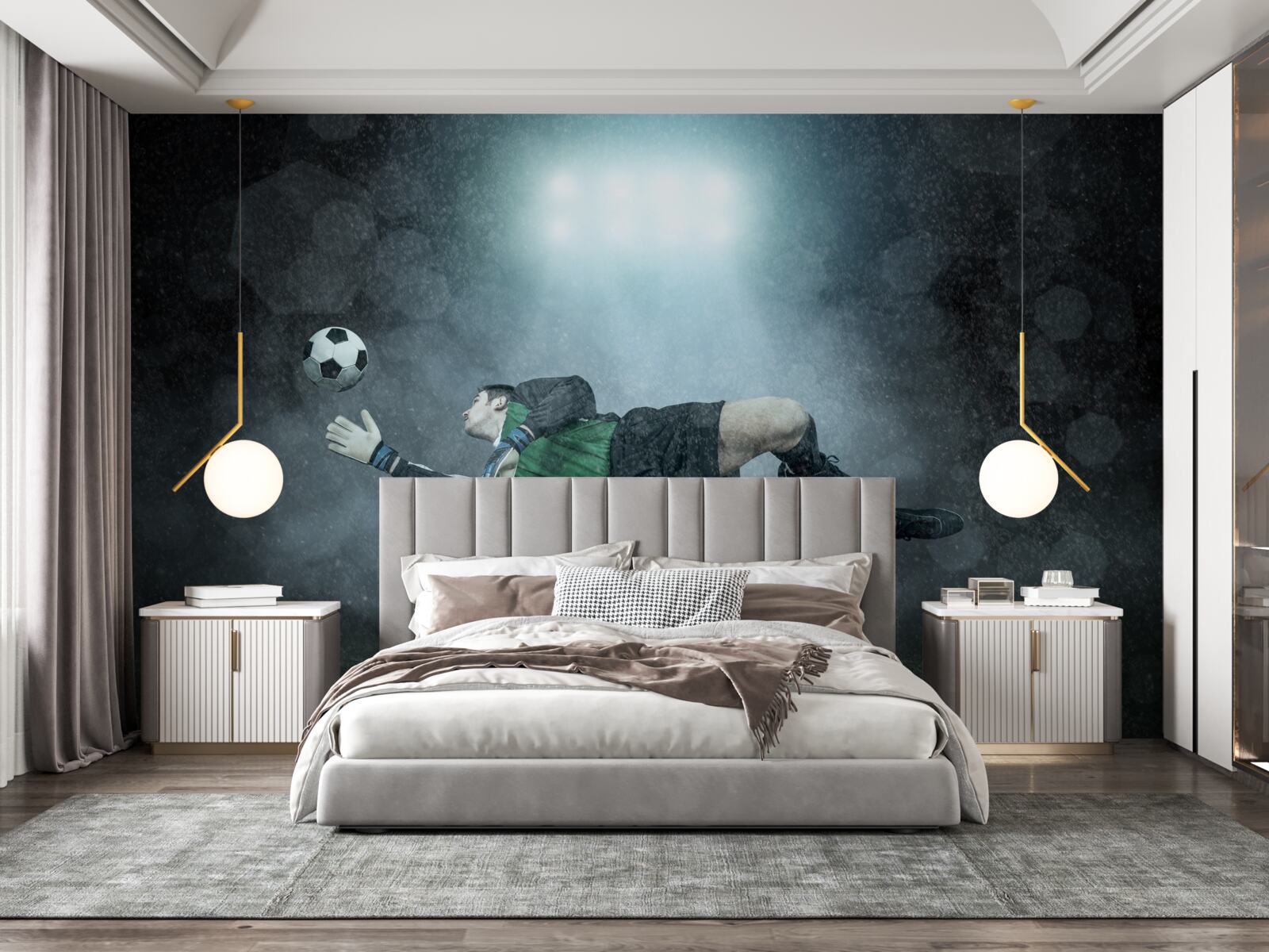 Fototapeta branchár zachytí loptu v lete