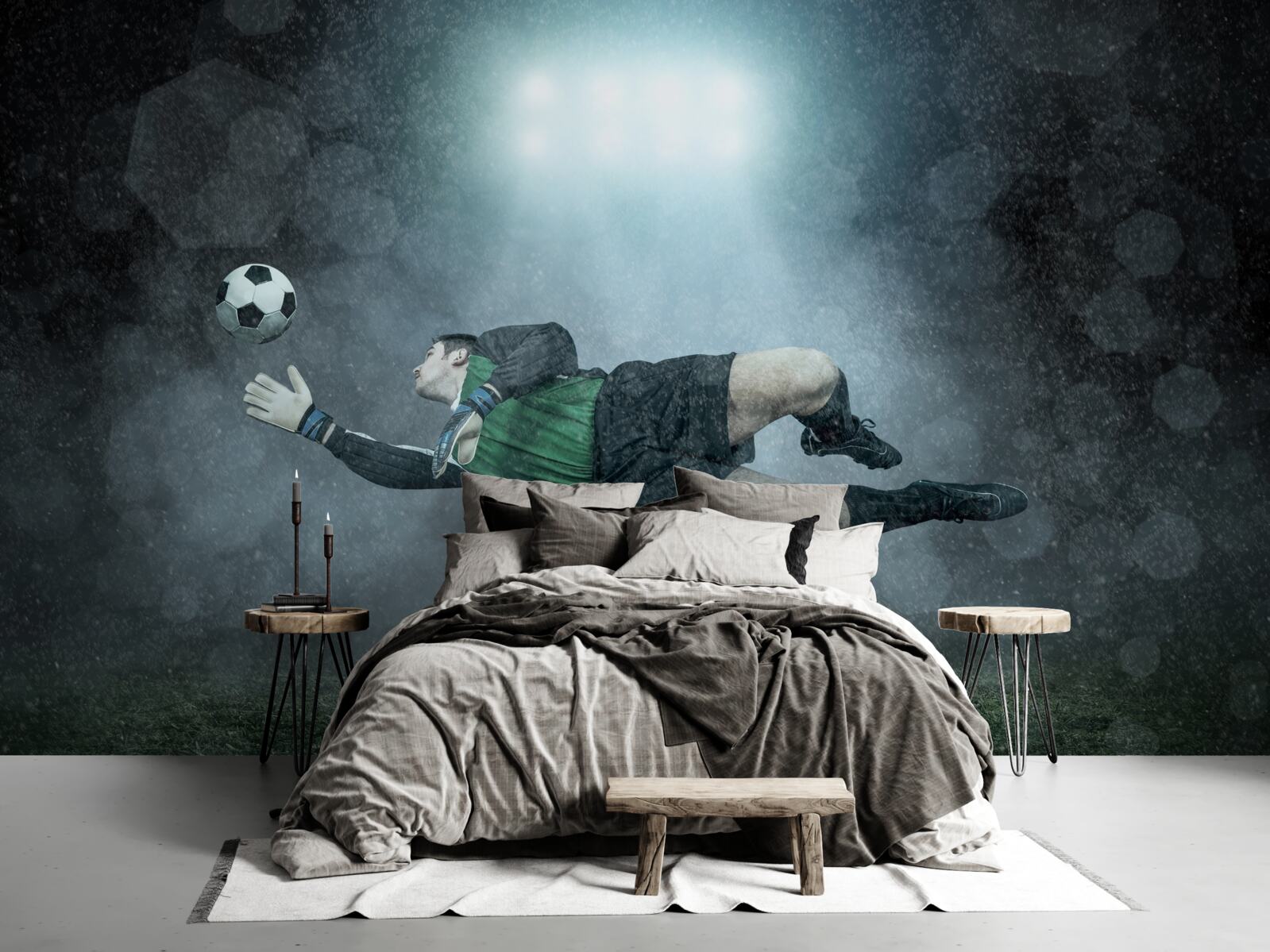 Fototapeta branchár zachytí loptu v lete