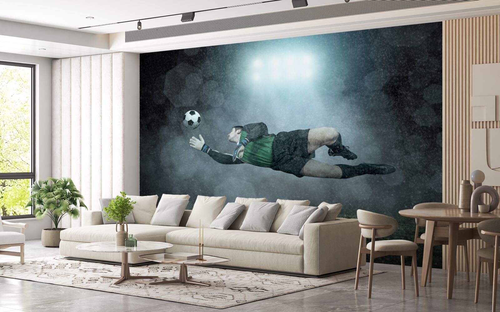 Fototapeta branchár zachytí loptu v lete