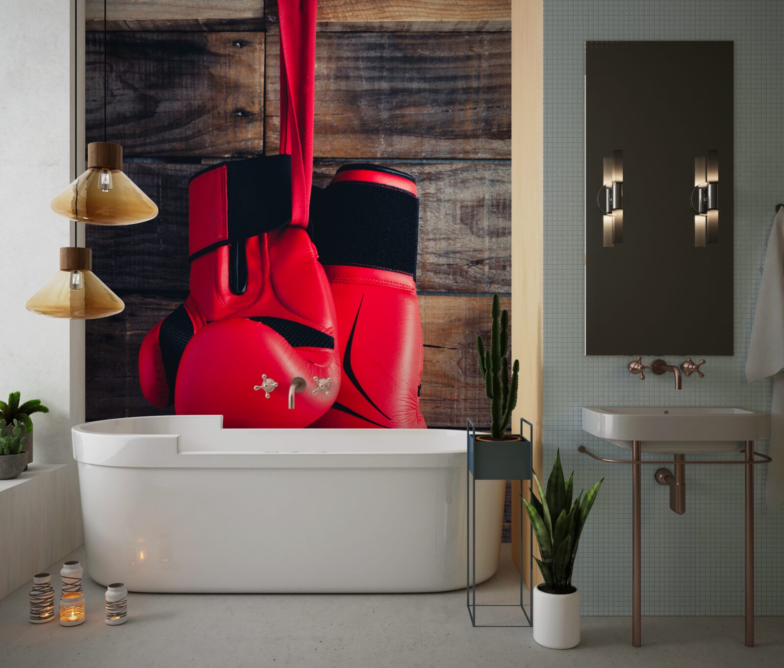 Fototapeta červené boxerské rukavice