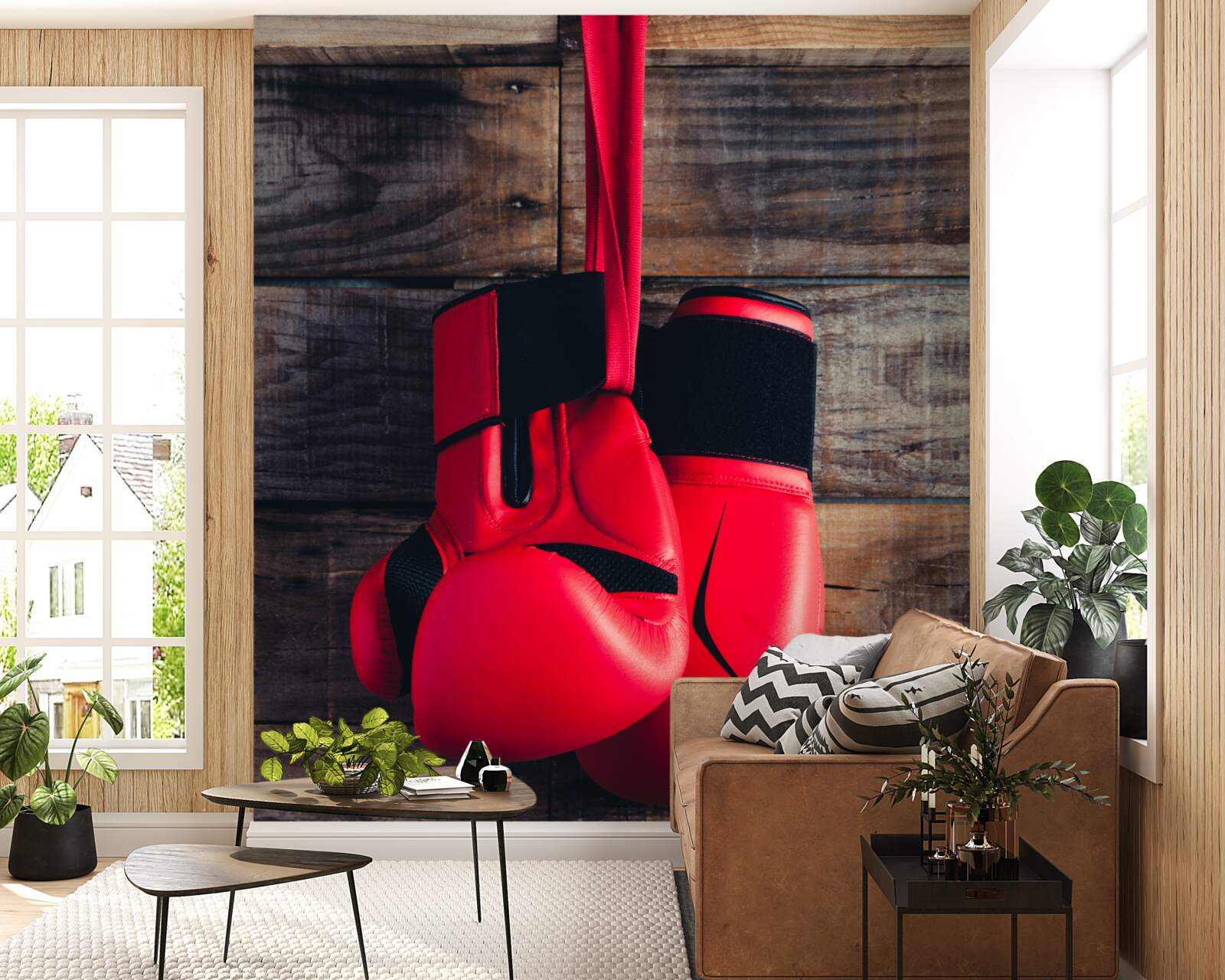 Fototapeta červené boxerské rukavice