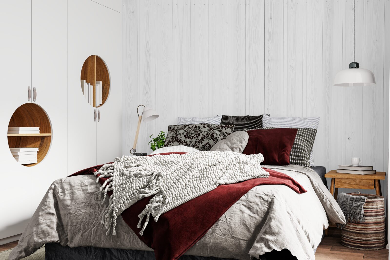 Fototapeta biele parkety položené vertikálne