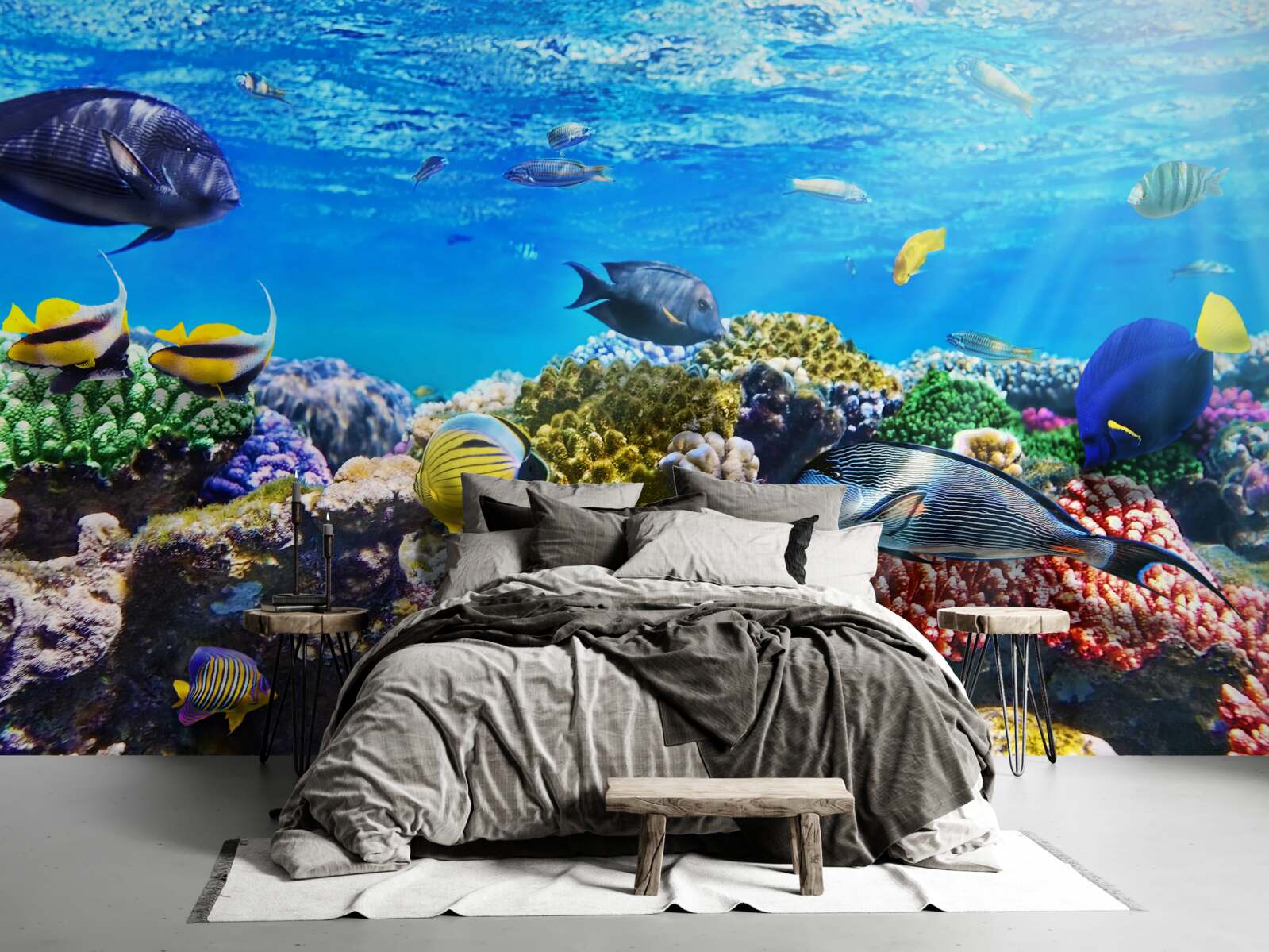 Fototapeta azúrové vody a podvodné entity