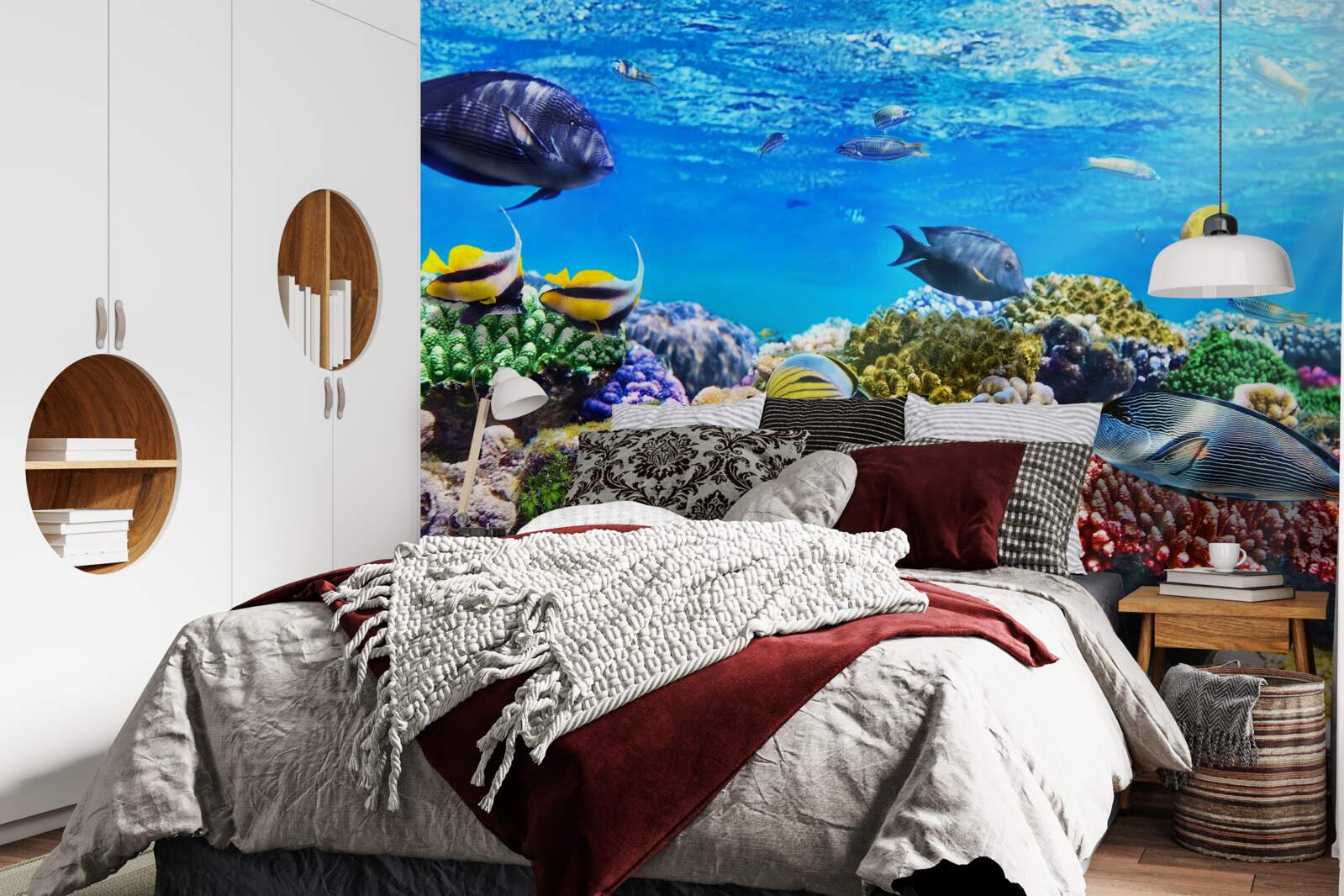 Fototapeta azúrové vody a podvodné entity