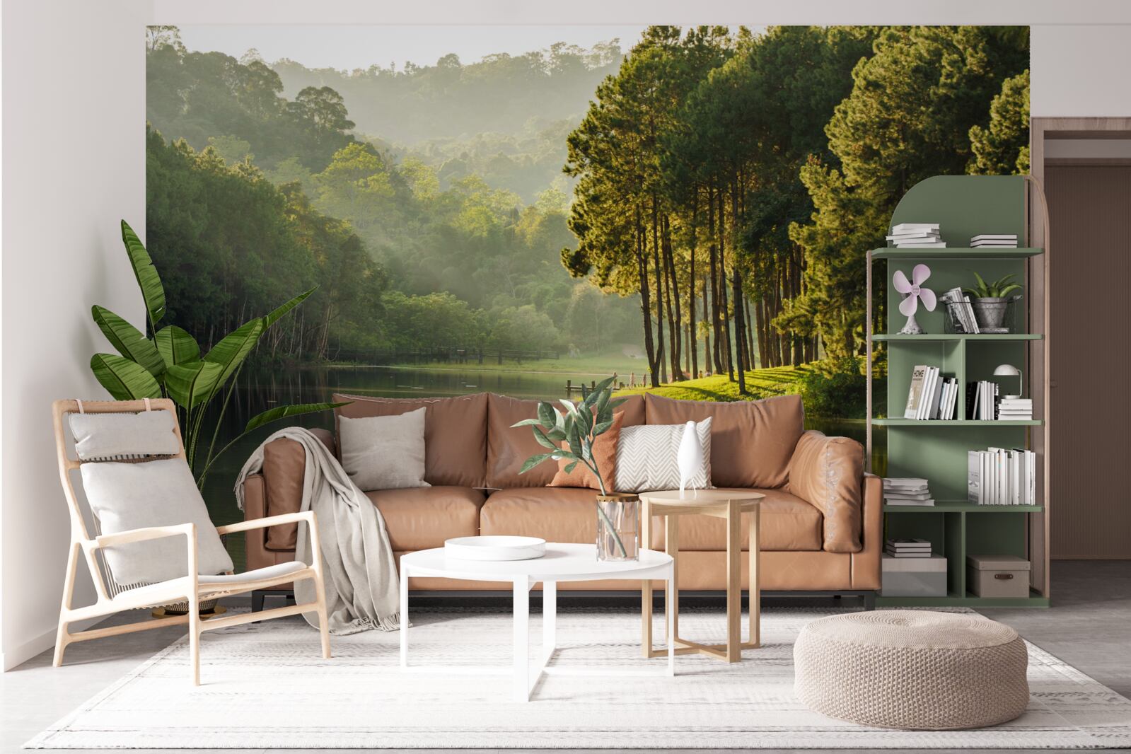 Fototapeta pokojné prúdy horského potoka