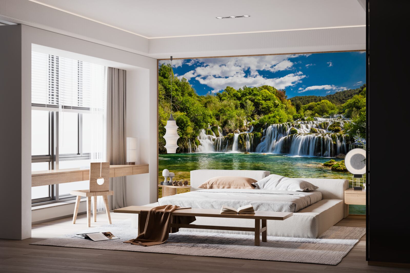 Fototapeta obrovský vodopád rútiaci sa na tropicýstrov